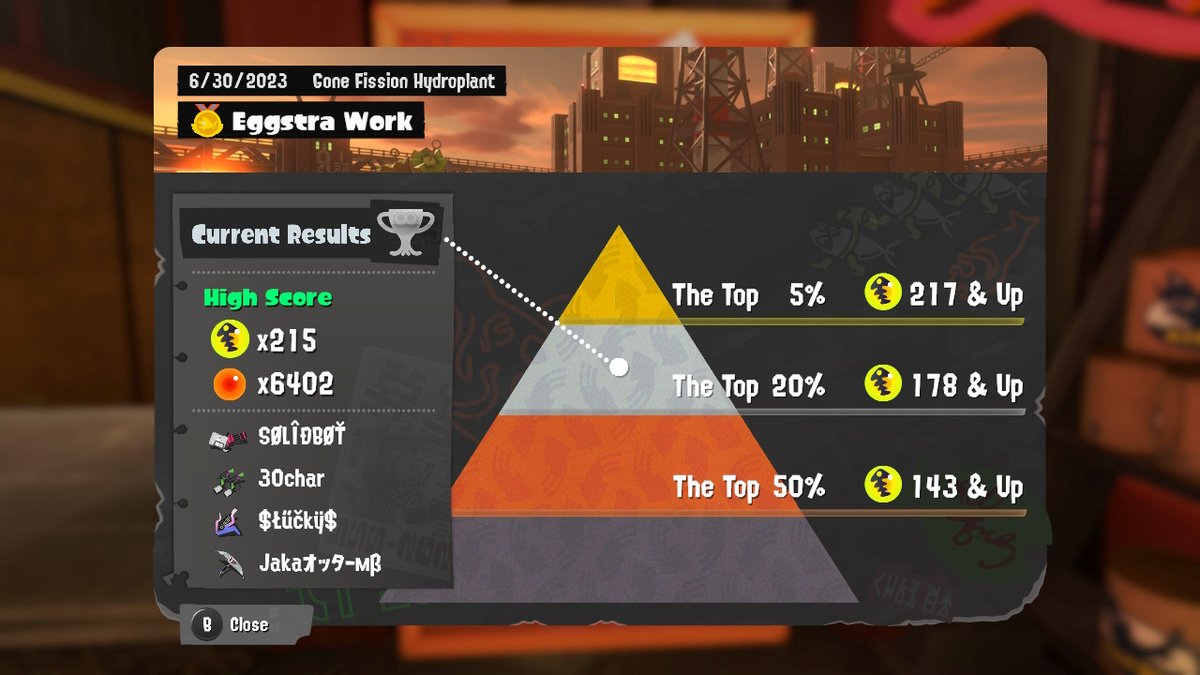 bpdd's tweet image. TWO EGGS from top 5%! So friggin close...

#Splatoon3 #NintendoSwitch