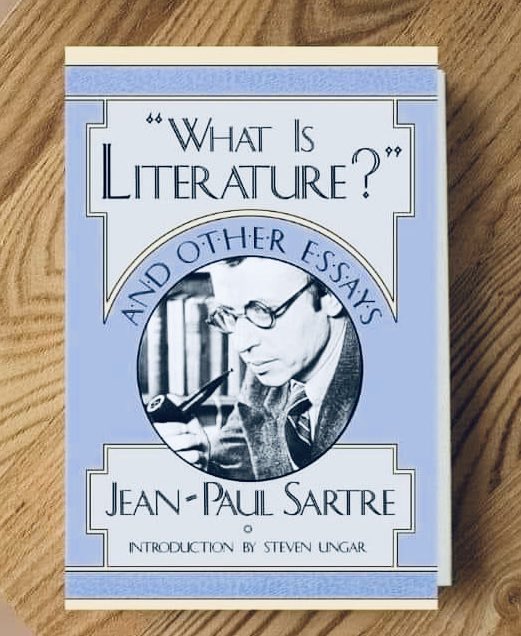 johnmalis150's tweet photo. Jean Paul Sartre was a renowned philosopher, playwright, novelist, and literary critic. In his essay "What is Literature?" Sartre explores the meaning and purpose of literature. 🧵#Write2Think https://t.co/4f5J4nNhy4