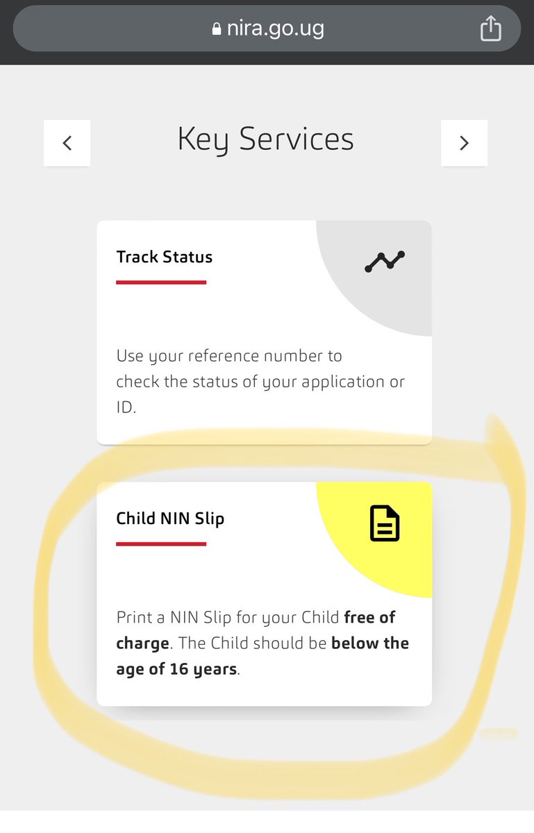 NIRA_Ug's tweet photo. We shall then proceed to produce a NIN for the child’s application, which can be retrieved online from our website, https://t.co/PhV76hRcTs including a print out of the #NINSlip https://t.co/BLmpoEOxJj