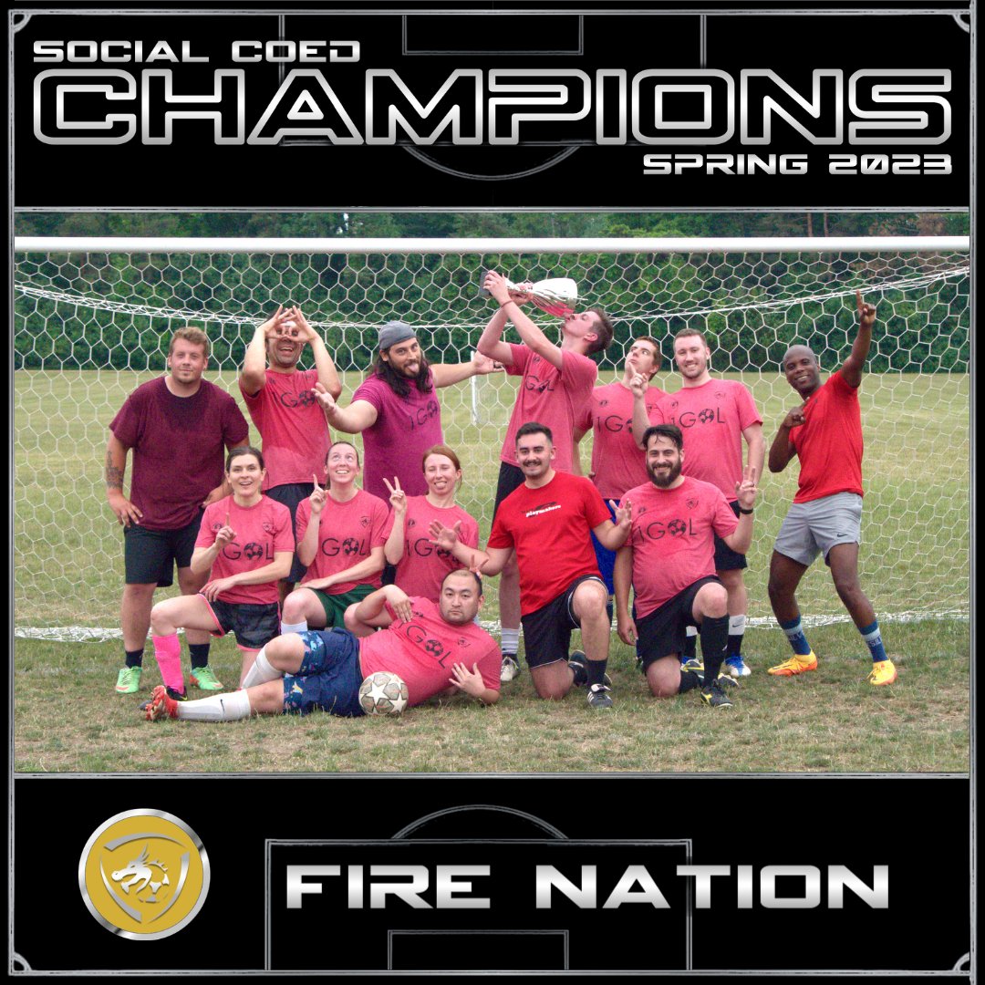 Congratulations to our Social Coed | Spring 2023 Winners, Fire Nation!!

This could be you!! Contact dean@GLOSoccer.com to register for Summer 2023!

#GLOSMVP #GLOSMVK #GLOS #GLOSoccer #ForThePlayersByThePlayers #lansingsoccer #soccer #outdoorsoccer #fyp #minorityownedbusiness