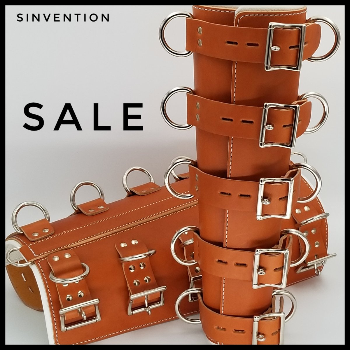 SinventionGear's tweet photo. We've got our Arm Splints on sale right now!
.
.https://t.co/oTwAT2kegd
.
.
#armsplints #bdsmtoys #slave #leatherfetish https://t.co/LkTSNwTXWT