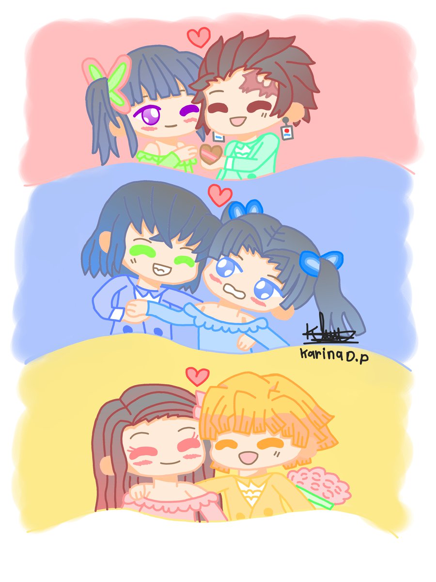 Trio Couples fanart 💖💙💛
#kanaotsuyuri #tanjiroukamado #inosukehashibira #aoikanzaki #nezukokamado #zenitsuagatsuma #kimetsunoyaiba #kimetsunoyaibafanart #demonslayer #reinaueda #natsukihanae #matsuokayoshitsugu #yuriehara #akarikito #shimonohiro #koyoharugotoge