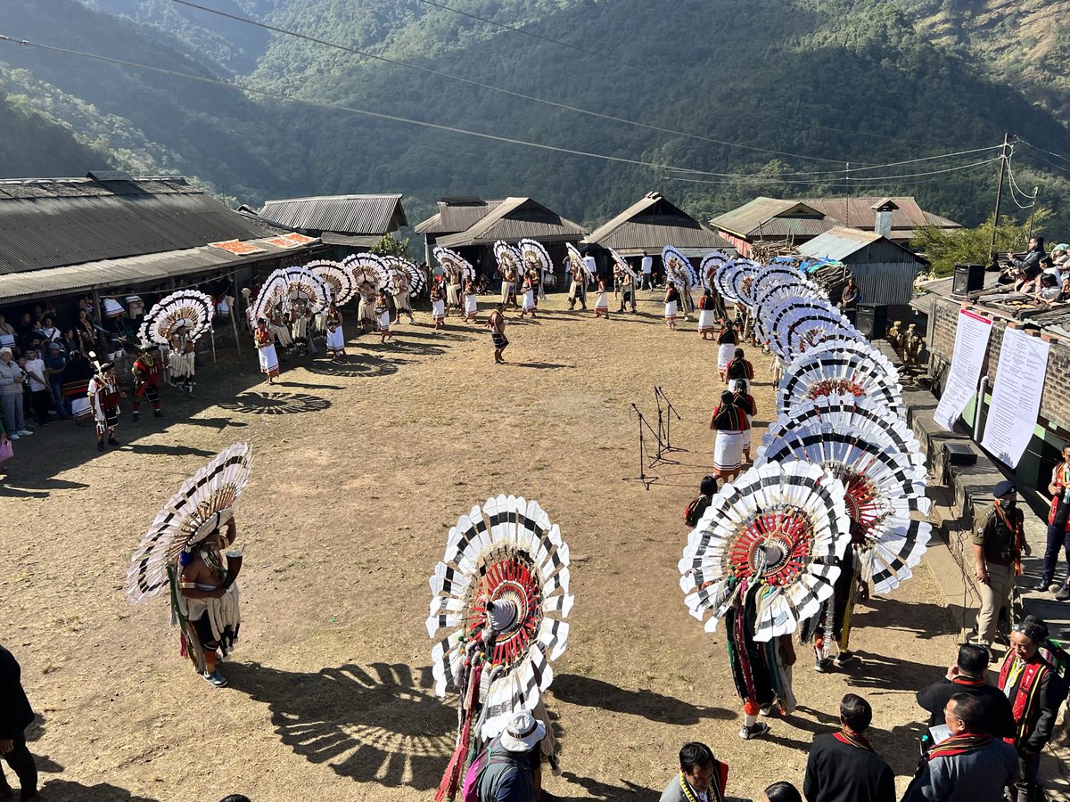 Lunch - overlooking the legendary village of Mezoma in Nagaland’s Kohima district. 

A beautiful village where significant historical events have taken place .. with wonderful and hospitable people.

Mezoma has tremendous potential to to become a unique tourism destination - with