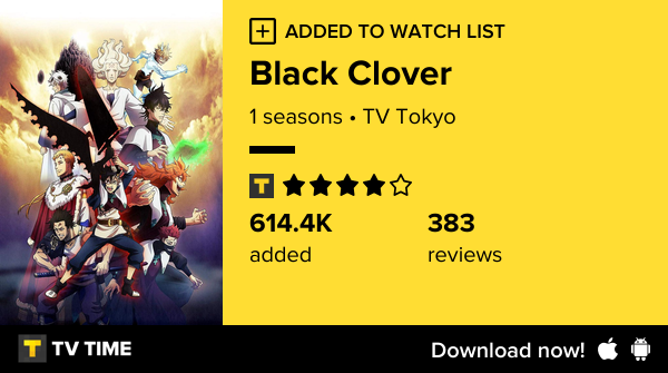 michael_b2021's tweet photo. I've just started following Black Clover https://t.co/1BEDfEAAKI #tvtime https://t.co/DFFffiqFCH