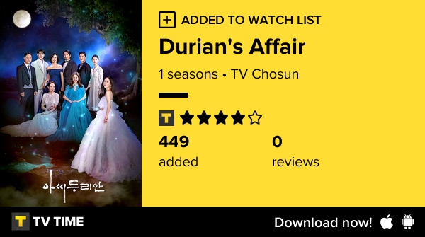 michael_b2021's tweet photo. I've just started following Durian's Affair https://t.co/5UoGShjwIy #tvtime https://t.co/yIwet0SMKb