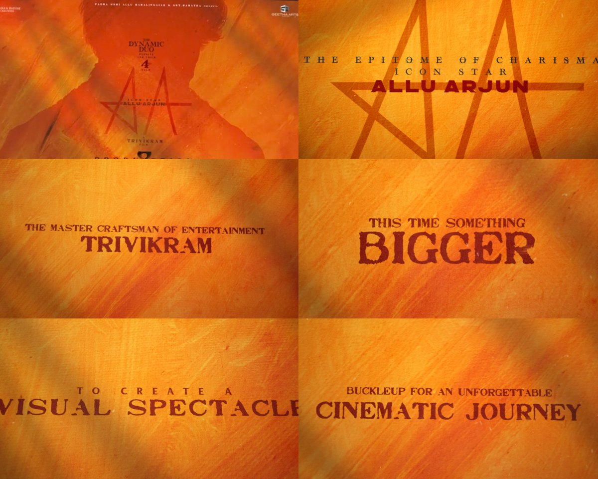KeralaTrends2's tweet photo. #AlluArjun &amp; #Trivikram reunite for an ambitious project to be made on a large scale.

Dynamic Duo Re unite for their 4th time https://t.co/uCyo0Lwntt