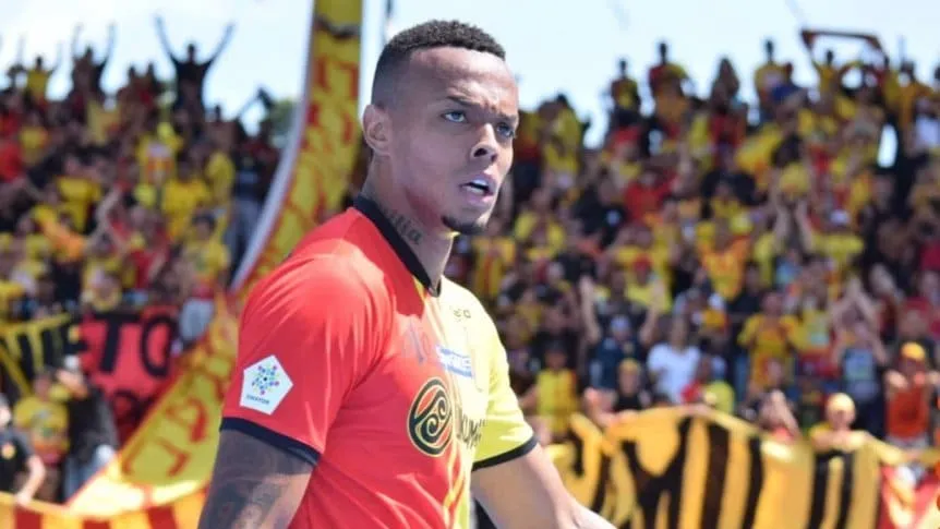 Colfootball1's tweet photo. According to @PSierraR, striker Kevin Aladesanmi will join Tachira from @FortalezaCEIF  on loan. He played in @DeporPereiraFC last semester https://t.co/s0mJ8MoJvG