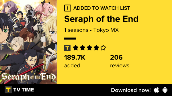 michael_b2021's tweet photo. I've just started following Seraph of the End https://t.co/iYMCpH3pzD #tvtime https://t.co/4hBfm4EjzU