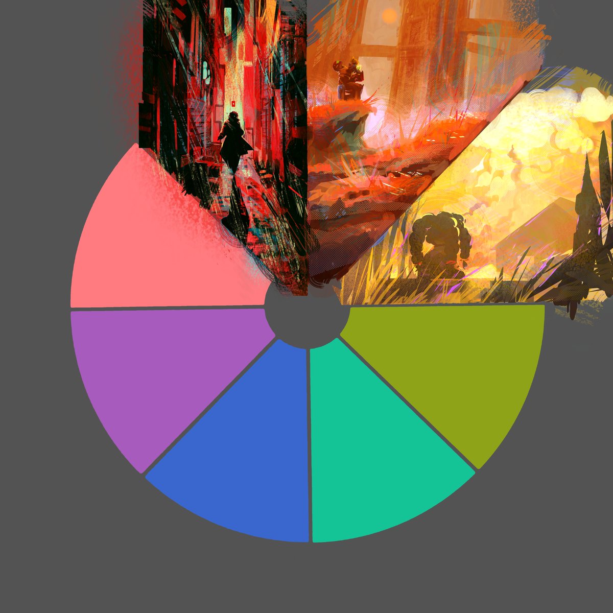 #colorwheelchallenge
Gambit, Samus and Susie. green time i guess