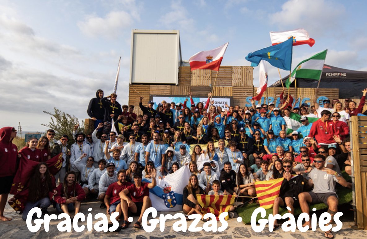 G  R  A  C  I  A  S 
Ha sido -una vez más- un campeonato increíble gracias a todos vosotros. 
Deportistas, técnicos, patrocinadores, instituciones, familias, amigos, federaciones, jueces, montaje, medios… 
🙌💙

#CESURF2023 <a href="/C_Valdovino/">Concello Valdoviño</a>