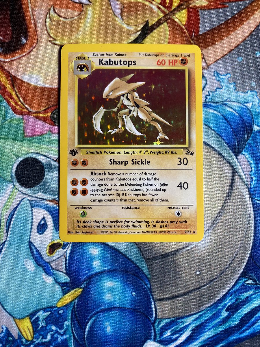 darkmagicc93383's tweet photo. $45pwe +$4 BMWT NM-LP 1st Edition Fossil Kabutops https://t.co/iI7KWQArje
