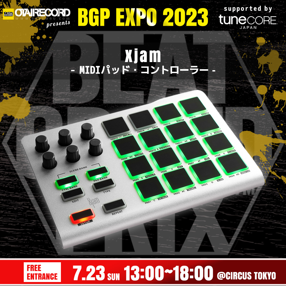 beatgrandprix's tweet photo. \ 制作機�� 出展企業紹介 /
音楽制作に関わるソフトウェアおよびハードウェアの輸入販売を行う @dirigentjp の参加が決定🔥
先日ver.5が発表されたDAWソフト #Bitwig や超コンパクトパッドコントローラー #Xjam の展示が予定されています!ぜひ会場で体験してください!
https://t.co/co4pbKXYfH https://t.co/BAobtFbgUR