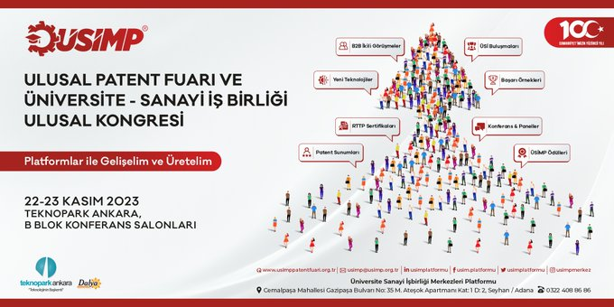 usimpmerkez's tweet photo. Teknoloji Transferi Paydaşlarının Geleneksel Buluşması
22-23 Kasım tarihlerinde, takviminize kayıt etmeyi unutmayın!
"Platformlar ile Gelişelim ve Üretelim"temasıyla gerçekleşecek olan etkinlikte fikir alışverişi, işbirlikleri ve TT süreçleri hakkında güncel bilgiler ve dahası.. https://t.co/pzo251TD7g