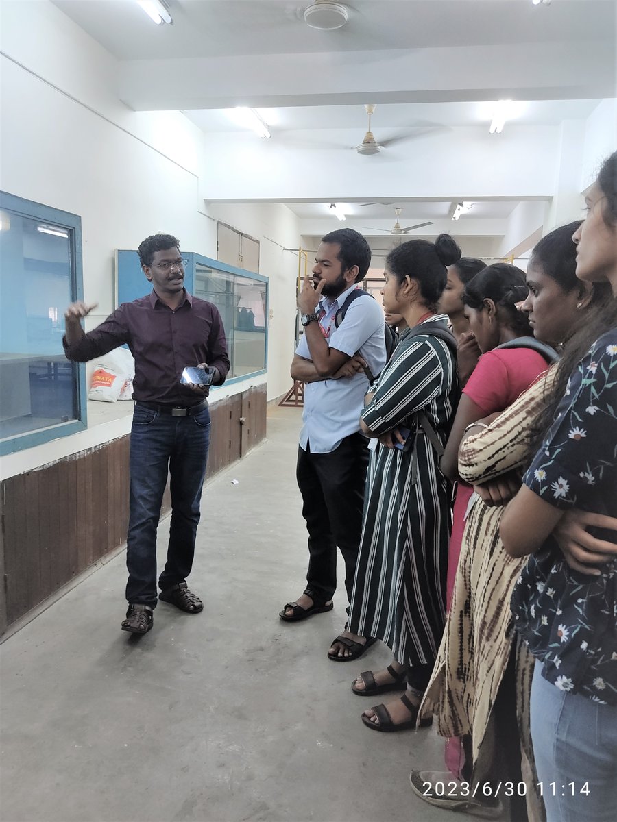 CifnetH's tweet photo. CIFNET Faculty #demonstrating activities of Fishing Technology division to MSc #Zoology students from #ChristCollege Irinjalakuda, Kerala during their visit on 30/06/23. #FishingTechnology #pmmsy @FisheriesGoI @Dept_of_AHD @EduMinOfIndia @PIB_India @Murugan_MoS @PRupala @ANI https://t.co/kWyLJ02BRg