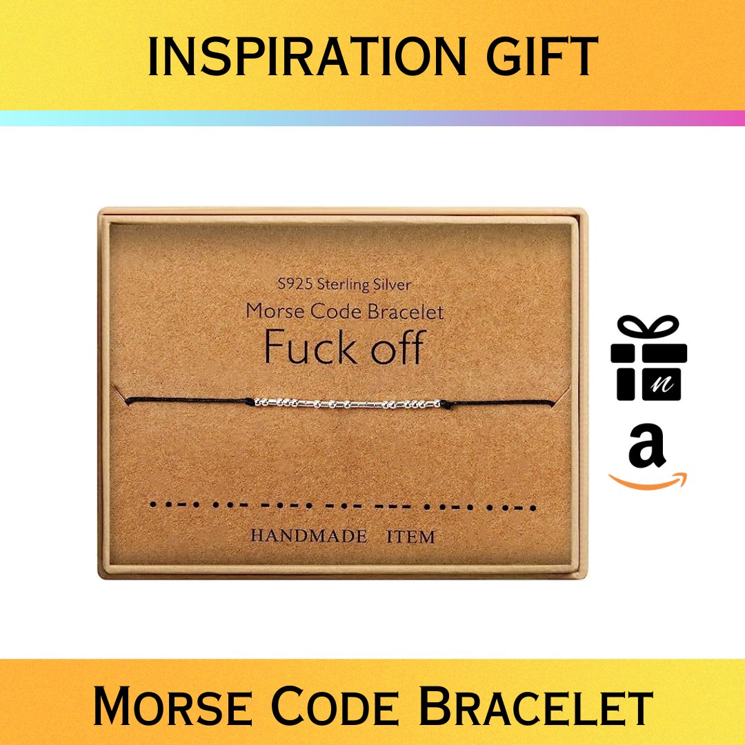 mugngift's tweet photo. Morse code is a good idea to send hidden messages to him or her.The bracelet for this listing is "Fuck off" 
ORDER LINK: https://t.co/4pHwVxkdOk
bracelet #gift #giftset #giftkit #giftforher #funnygift #sarcasticgift #inspirational #inspirationgift #friendsgift #bestfriendgift https://t.co/j9AYLl1Vbm