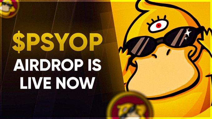 THE $PSYOP AIRDROP IS LIVE! 👁

AVAILABLE FOR THE WHOLE WEB3 COMMUNITY!

🔗 psyopdex.pro

$BGBG $VINCI $STETH  $DOT $XRP $TRX $MATIC $WBTC $DAI $BCH $LEO $UNI $HBAR #NFTなら $JESUS $AIDOGE $LADYS $TURBO $BONK #SquidGrow $TSUKA $CATE $ELON $ELMO #binanceTurns6 #trading