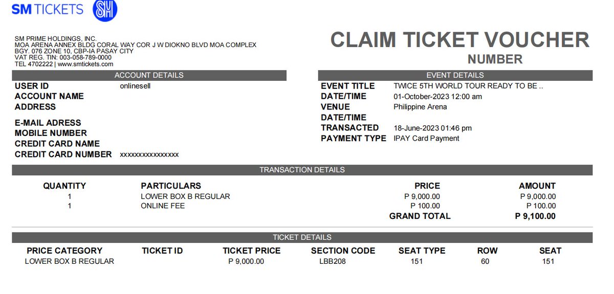 MyrKevz's tweet photo. Last ticket available. 
LBB 208 1 tix only day 2 same price
Dm me sa interested. 
Available sa meet up. 
Cavite area
#TWICE_5TH_WORLD_TOUR #TWICE_5TH_WORLD_TOUR_BULACAN #READYTOBE #TWICEINBULACAN https://t.co/W3wybCZ1Oy