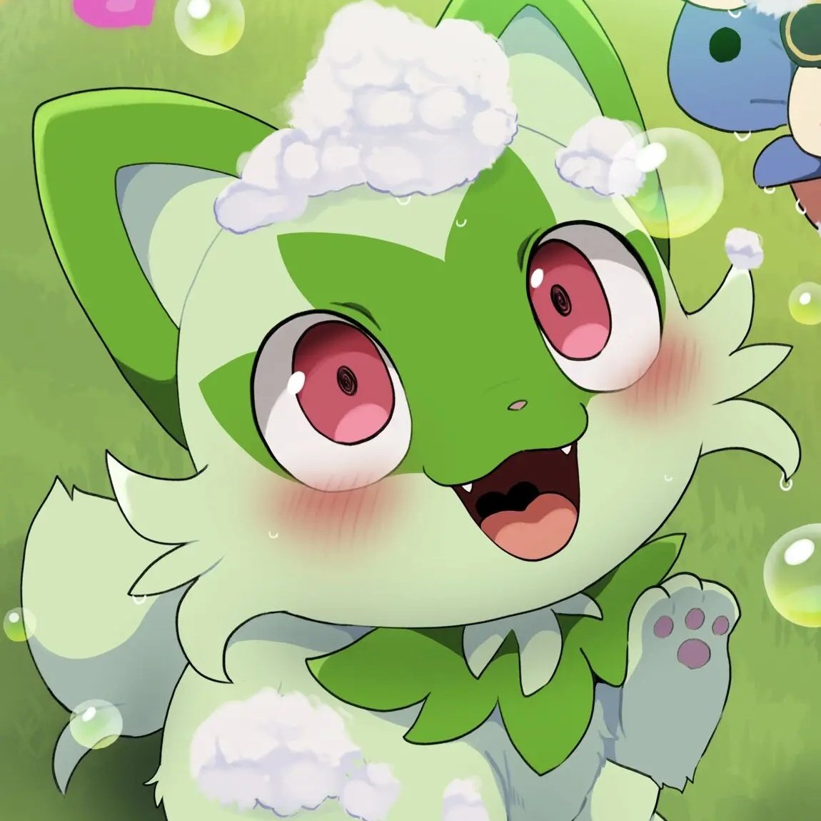 #NuevaFotoDePerfil
Me lo cambio un rato por qué <a href="/Kimu185/">Kimu 🐱🌿</a> está ofreciendo leche de meowscara a los Sprigatitos 🤭