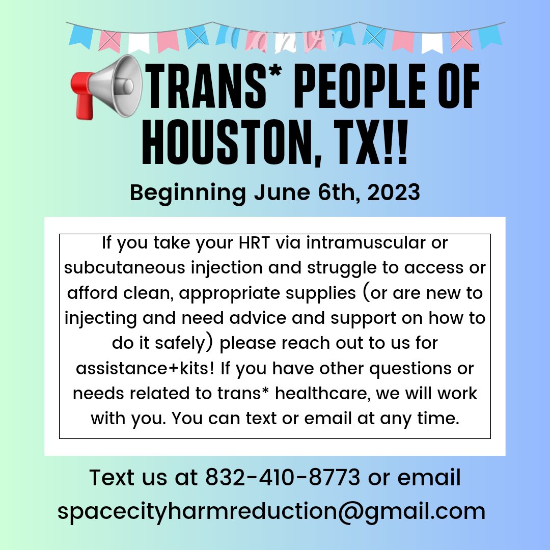 Space City Harm Reduction: Houston-Galveston area (@spacecityhr) on Twitter photo 