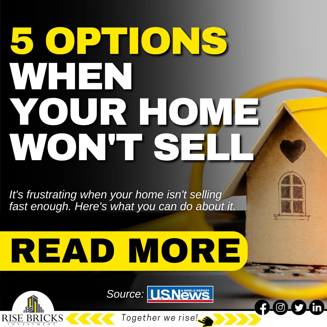 '🏠 Struggling to sell your home? Don't worry, we've got you covered! Check out these 5 game-changing options that can help you turn the tables and get your home off the market. 🚀💼

READ MORE: 👉 realestate.usnews.com/real-estate/ar…

#RealEstateTips #HomeSellingStrategies #GetYourHomeSold'
