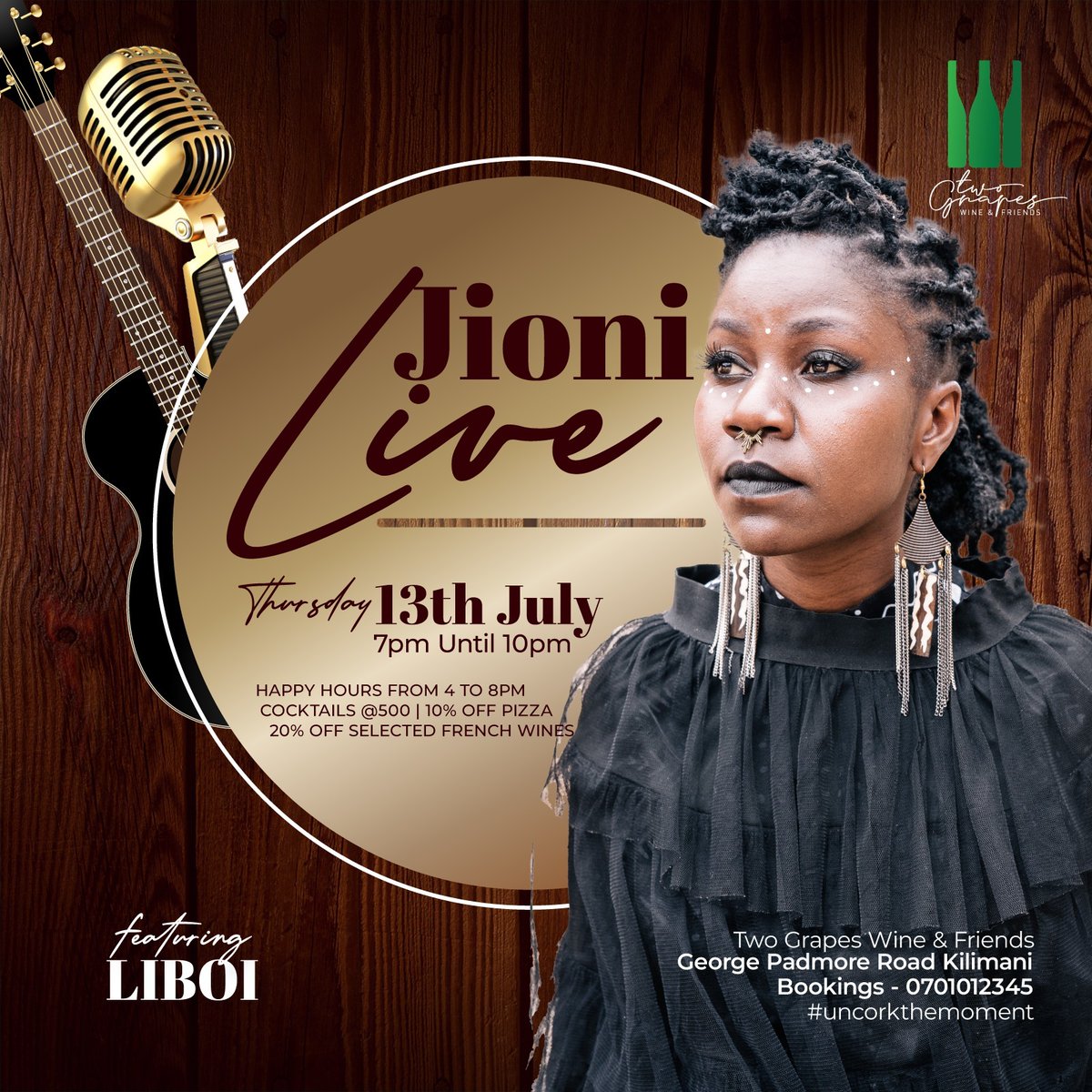 kipepeoagency's tweet image. Happy New Week!!
@liboi_sharon will be performing @twograpesnairobi on the 13th of July from 7pm - 10pm. Tell a friend to tell a friend 😊. 

 Thank you @usanii.ke for supporting Liboi by providing her with a platform and community to share and monetise her art😃

#usanii #liboi