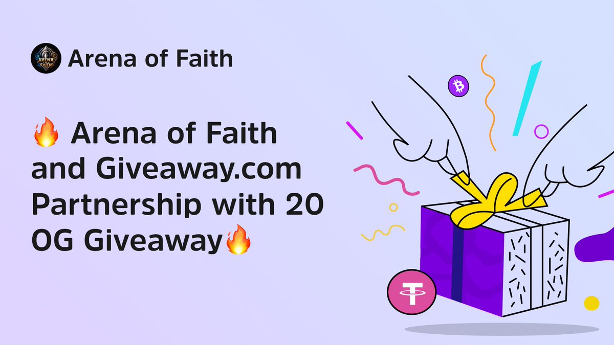 ACP_AOF's tweet photo. 🔥Arena of Faith and @Giveaway_HQ Partnership Giveaway

📍Join Campaign: https://t.co/v0OtHmVpGl

🙋Like & RT

🎁Competition Rewards: AOF OG * 20 winners 
#giveaway #airdrop