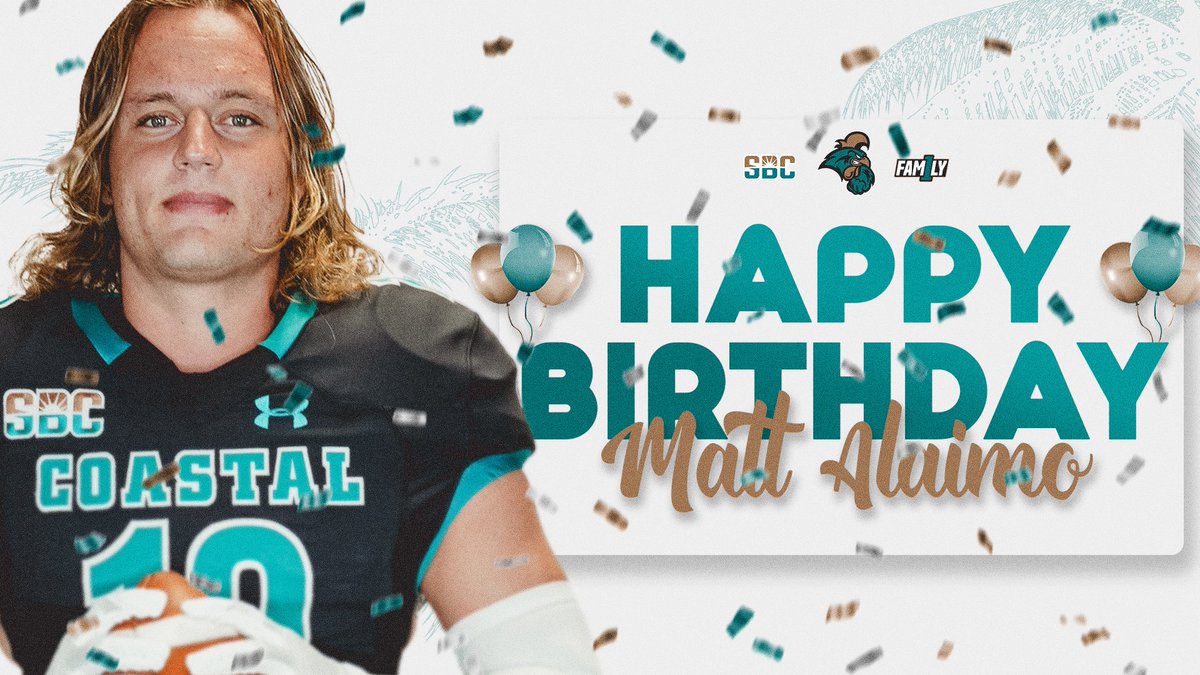 CoastalFootball's tweet photo. Happy Birthday @Matt_Alaimo 🎂🎉 

#FAM1LY | #BALLATTHEBEACH | #TEALNATION https://t.co/AJWWYlrIFh