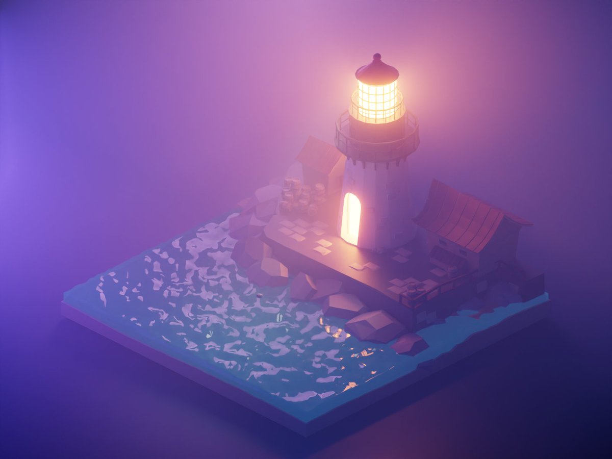 Lighthouse Low poly Created in Blender3d🔥
Reference -<a href="/polygonrunway/">polygonrunway</a>
Check out his awesome tutorials🔥
Follow for more content soon📷

#Blender3d #lowpoly #3dart #3dmodeling #digitalart #indiedev