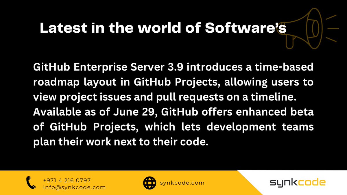 synkcode's tweet image. What are your thoughts?
#softwaredevelopment #softwareengineer #github #lastestnews