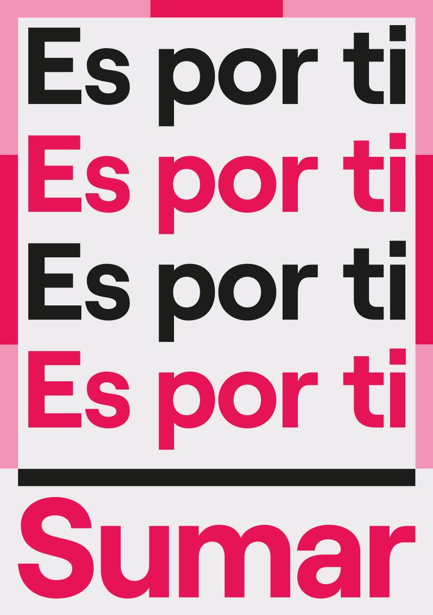 iusevilla's tweet photo. 📢 ¡Ya tenemos lema de campaña y carteles de @sumar para este #23J!

🫂 Porque todo lo que hemos, lo que hacemos y lo que haremos #EsPorTi. https://t.co/G8UEa0r1OK