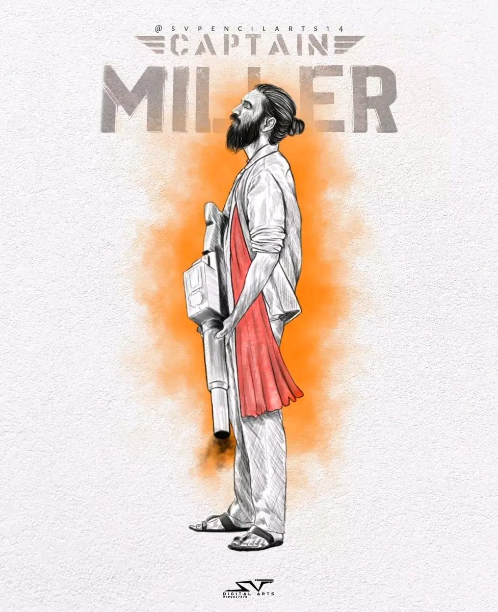 Manigan60190241's tweet photo. #CaptainMilIerFirstLook Art 🎨✨️ @dhanushkraja https://t.co/7qC25iyeNn