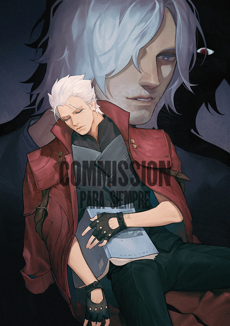 dante and vergil (devil may cry and 1 more) drawn by evanolge