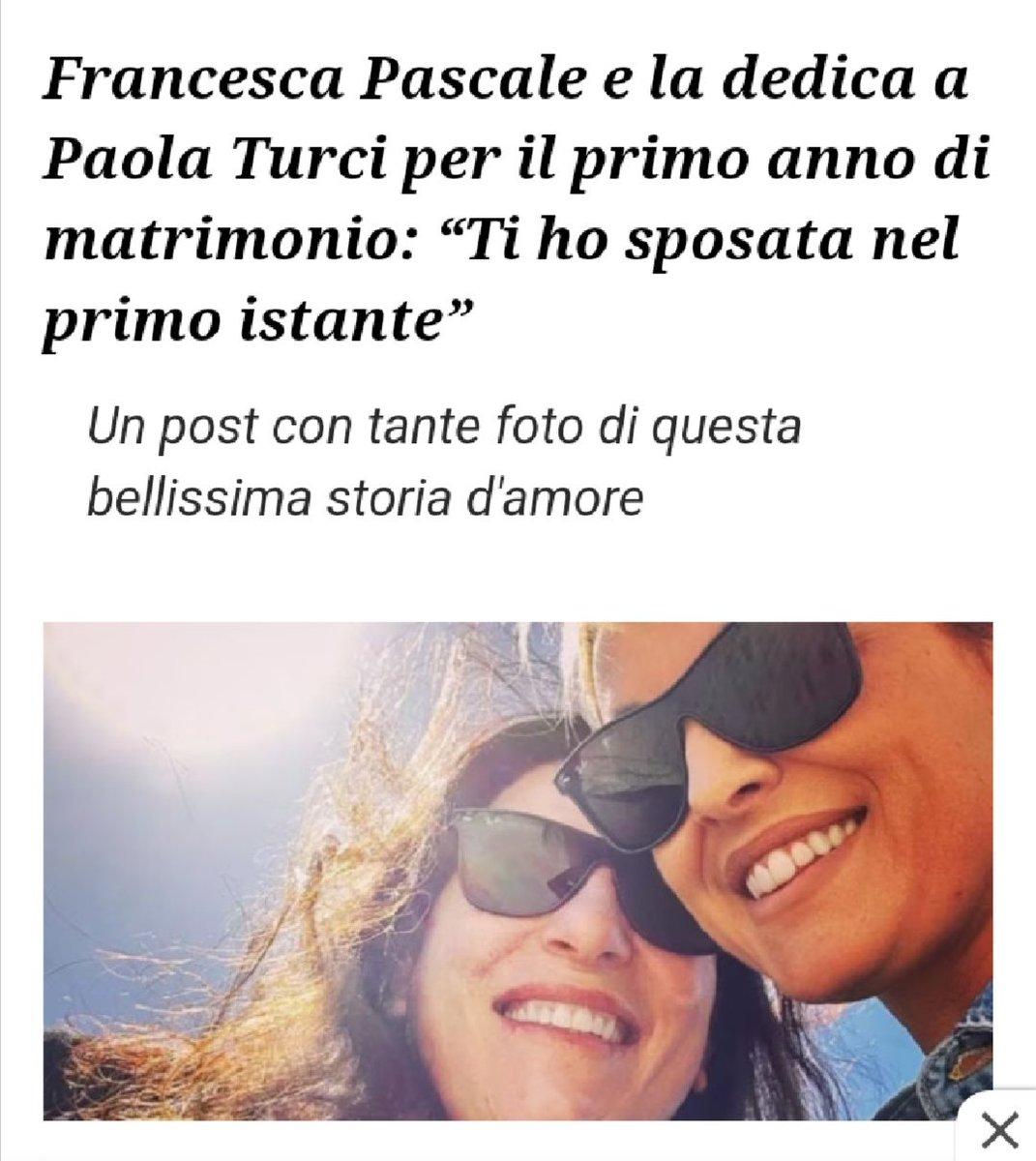 Elena81353537's tweet photo. TANTI AUGURI a #PaolaTurci e #FrancescaPascale x la loro bellissima storia d'amore, in barba a chi considera inquietanti  le coppie gay e le famiglie 🌈. Di INQUIETANTE c'è solo chi pensa che l'unico modo GIUSTO di AMARE sia quello IMPOSTO da LORO.
#GovernoDellaVergogna https://t.co/vtXUHkF22f