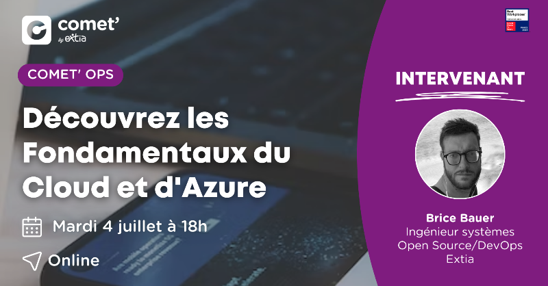 CometByExtia's tweet photo. Vous vous demandez ce que pourrait apporter le #Cloud à vos applications ou à votre SI ?

Brice, Lead de la Comet Ops d'@Extia_conseil, présentera les intérêts et contraintes du Cloud, ses services, ainsi que les compromis qu’apporte le Cloud Hybrid. ☁