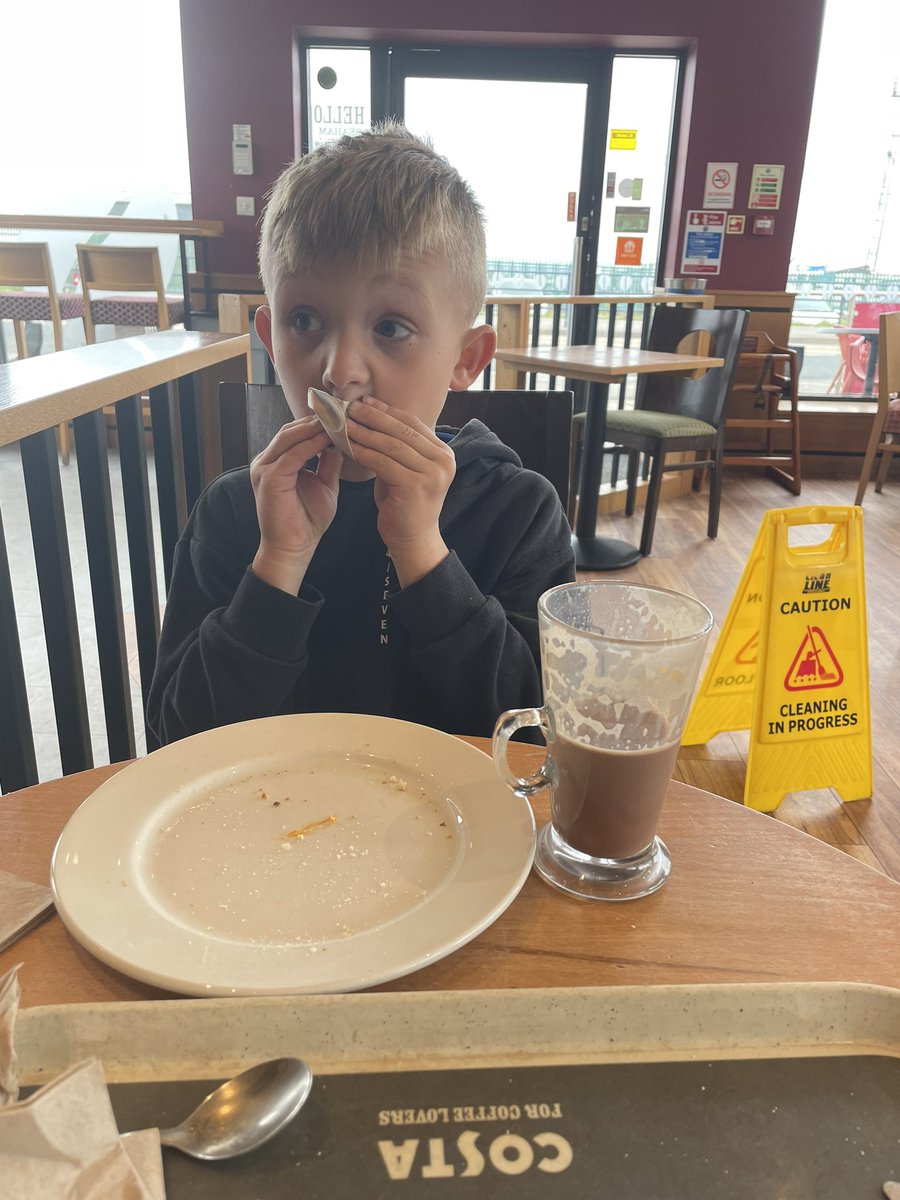 Another successful year of parenting navigated…at least his table manners have improved if nowt else….