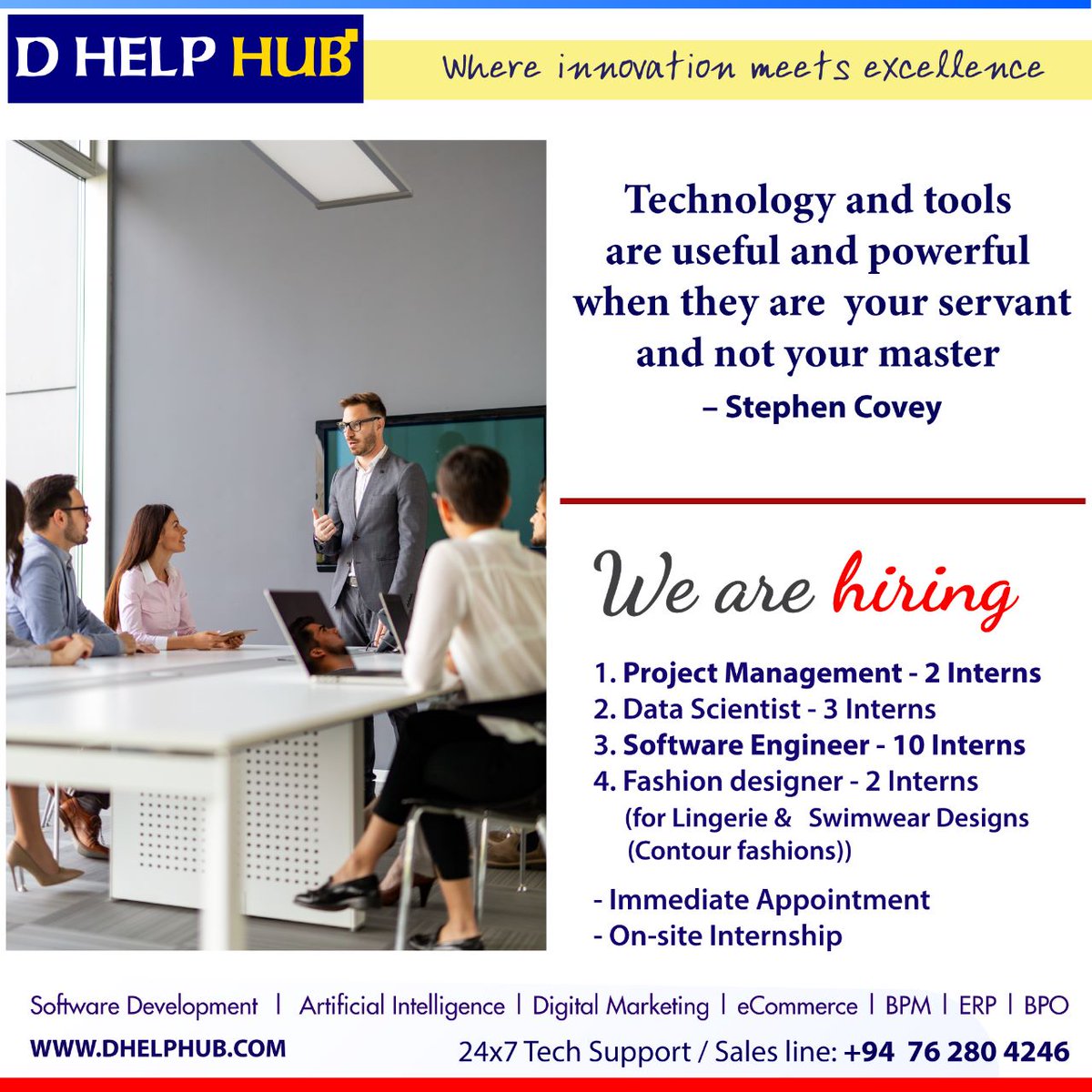 dhelphub's tweet photo. D HELP HUB 
- Software Development | Artificial Intelligence | Digital Marketing | eCommerce | BPM | ERP | BPO 
https://t.co/aarODjaRk2 https://t.co/yMIyVWPe1i