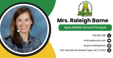 We welcome our new principal, Raleigh Bame, today! We look forward to rolling up our sleeves with you!