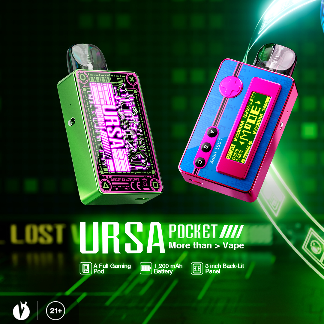 🕹️ Introducing the Lost Vape URSA Pocket | Your Perfect Gaming Vape Device 🎮

----
Wholesale Enquiries
bkstradeline.com
01206 868999
----