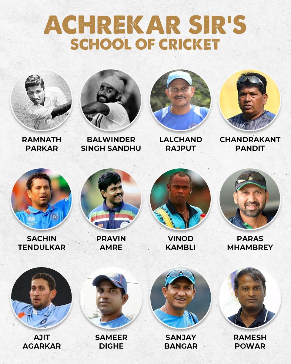 'It's the teacher that makes the difference, not the classroom.' –Michael Morpurgo. We were all part of Achrekar Sir’s great school of cricket and I feel most fortunate that I could learn the game from a selfless person like him. Happy Guru Purnima! #GuruPurnima