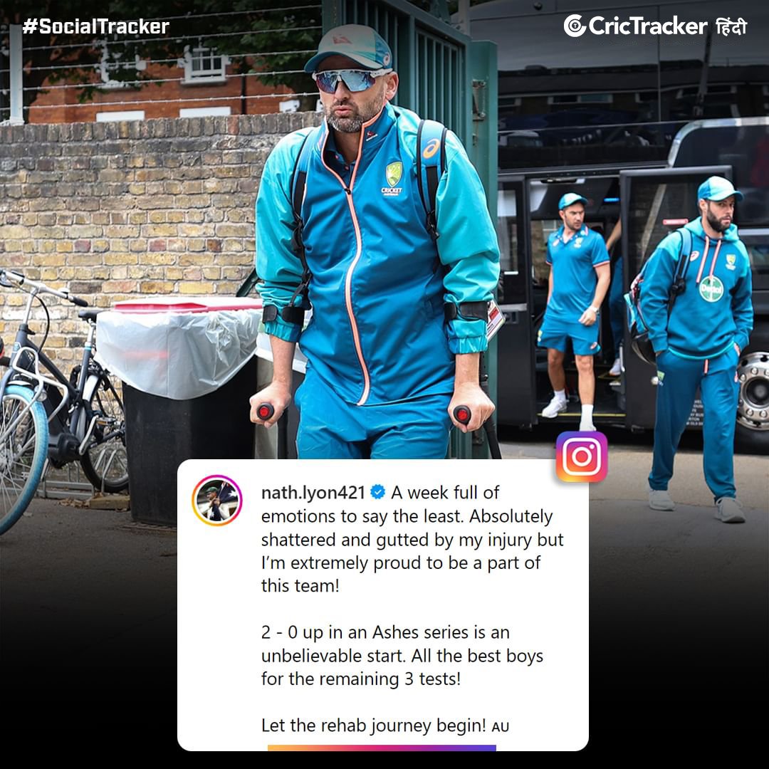 ct_hindi's tweet image. एशेज 2023 से बाहर होने के बाद इमोशनल हुए नाथन लियोन

.
.
.
.
#NathonLyon #Ashes2023 #SecondTest #Lords #CricTracker