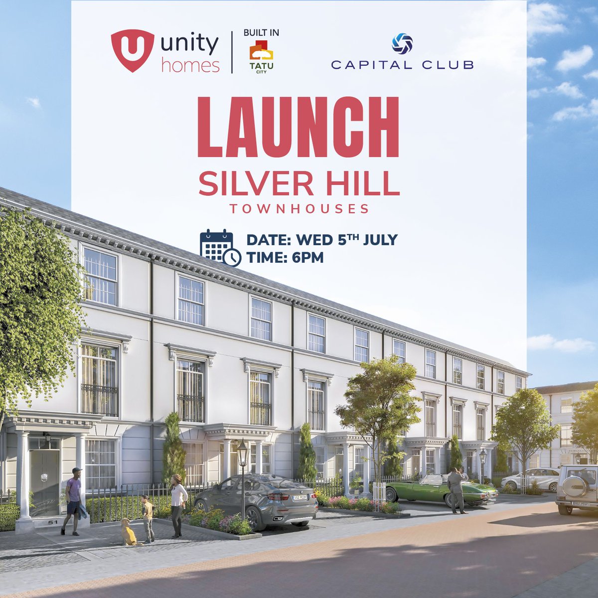 CapitalClubEA's tweet image. Join us for the launch of Silver Hill Townhouses. Inspired by UK-style Townhouses, these luxurious investment homes feature high-end fittings in ultra-comfort &amp;amp; style. @unityhomeskenya 

member.services@capitalclubea.com/0709 038000
#silverhill #tatucity #highendrealestate
