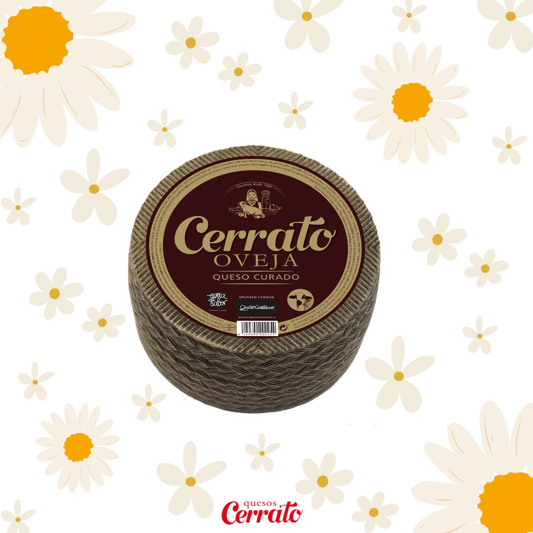 🧀Cerrato Curado es un queso elaborado únicamente con leche pasteurizada de oveja de nuestros mejores pastos, que le confiere un sabor con carácter e intenso, con una curación de más de 150 días.