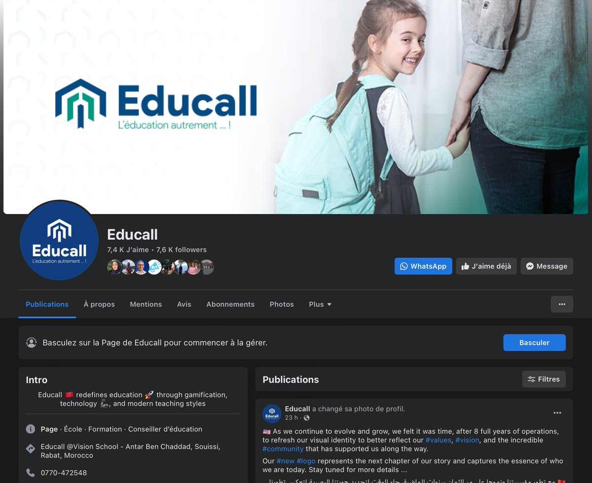 EducallMA's tweet photo. 📣 Educall is on Facebook too! 🎉
Like our page: https://t.co/VZ4WaCeLDx
Engage with our posts, and join our vibrant Educall community. Together, let's shape the future of learning!
#education #education4all #edtech #educall #facebook #educallcommunity #community https://t.co/KNcfDZBEay