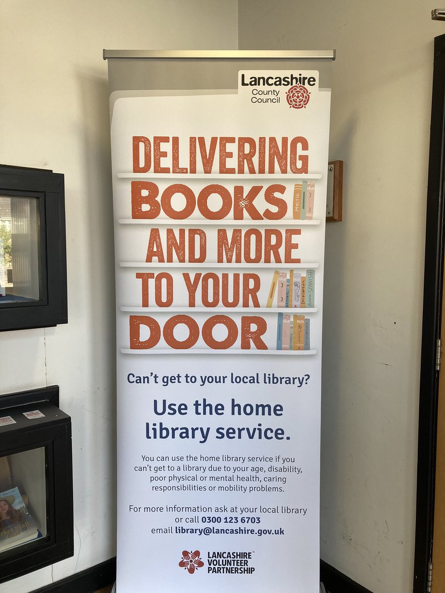 HeyshamFriends's tweet image. Can&apos;t get to the library? Don&apos;t fear! We offer the #HomeLibraryService where a friend or carer can collect books on your behalf. If you can&apos;t arrange for someone to collect, volunteers can deliver books, DVDs &amp;amp; more to you free of charge!

More info here: lancashire.gov.uk/libraries-and-…