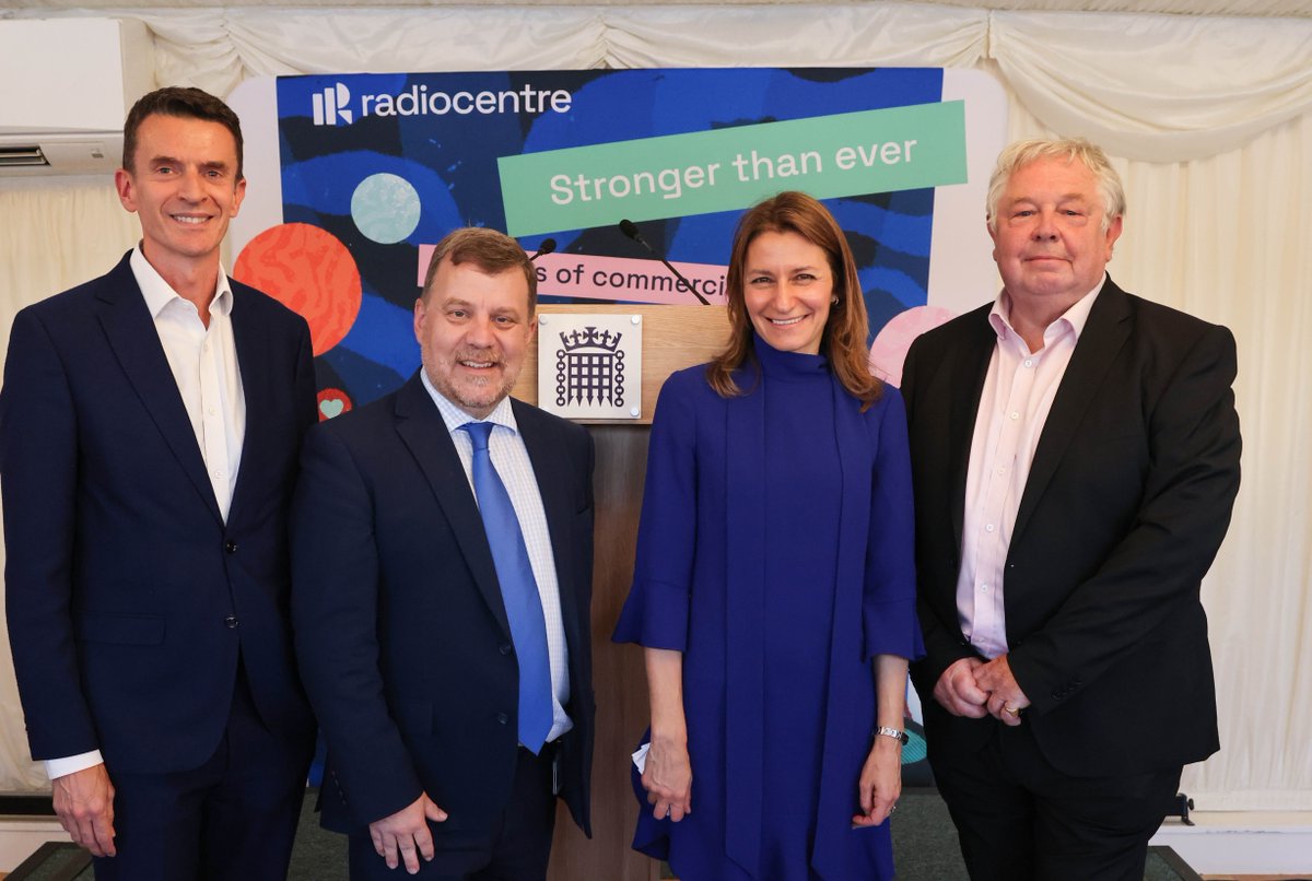 Radiocentre's tweet photo. ICYMI: We launched our new action plan for the future of commercial radio at the House of Commons.

We were joined by many individuals who make commercial radio what it is and are passionate about ensuring it remains #StrongerThanEver
https://t.co/c6rUIapKZC https://t.co/l802mtctEs