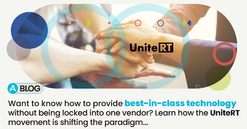 Accuray's tweet photo. Want to know how to provide best-in-class technology without being locked into one vendor? Learn how the #UniteRT movement is shifting the paradigm. #AccurayExpandRT @Unite_RT