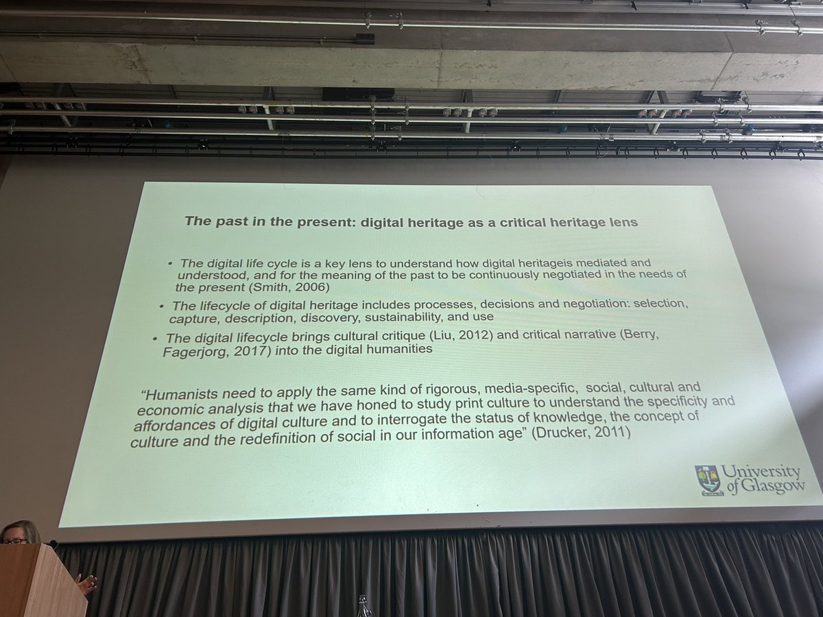 LFoket's tweet photo. An inspiring keynote on community generated digital content by @lornamhughes to kickoff the DH Oxford Summer school! #DHOXSS2023 https://t.co/VuEVqc8qQ3