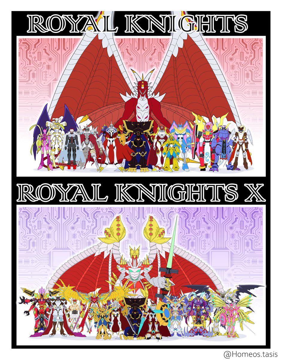 𝕽𝖔𝖞𝖆𝖑 𝕶𝖓𝖎𝖌𝖍𝖙𝖘 
𝘛𝘩𝘦 𝘗𝘳𝘰𝘵𝘦𝘤𝘵𝘰𝘳𝘴 𝘰𝘧 𝘵𝘩𝘦 𝘋𝘪𝘨𝘪𝘵𝘢𝘭 𝘞𝘰𝘳𝘭𝘥
-----------------------------------------------------
#Digimon #DigitalMonsters #RoyalKnights #CaballerosReales #Omegamon #Alphamon #Xdigimon #XAntibody #Anime #Art