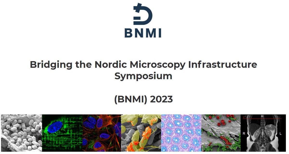 Check out the exciting programme of the <a href="/BnmiNordic/">BNMI Nordic Microscopy</a>  symposium!.
🔴lnkd.in/ev349sC6
The aim of the meeting is to bring together scientists who develop or utilize biological imaging methods,the Nordic imaging core facilities and relevant industry stakeholders.Don´t miss it!