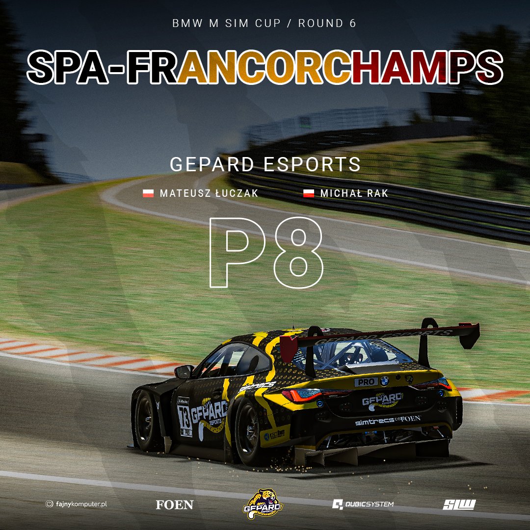 apexoneteam's tweet photo. P8 in top split BMWSIMCUP.
We're very proud of our boys from main team. Other crews also did really well this event.
Alpha 2 Split / p4
Charlie 4 Split / p1
#iracing #simracing #ReleaseGepard https://t.co/f8kGbudLkd